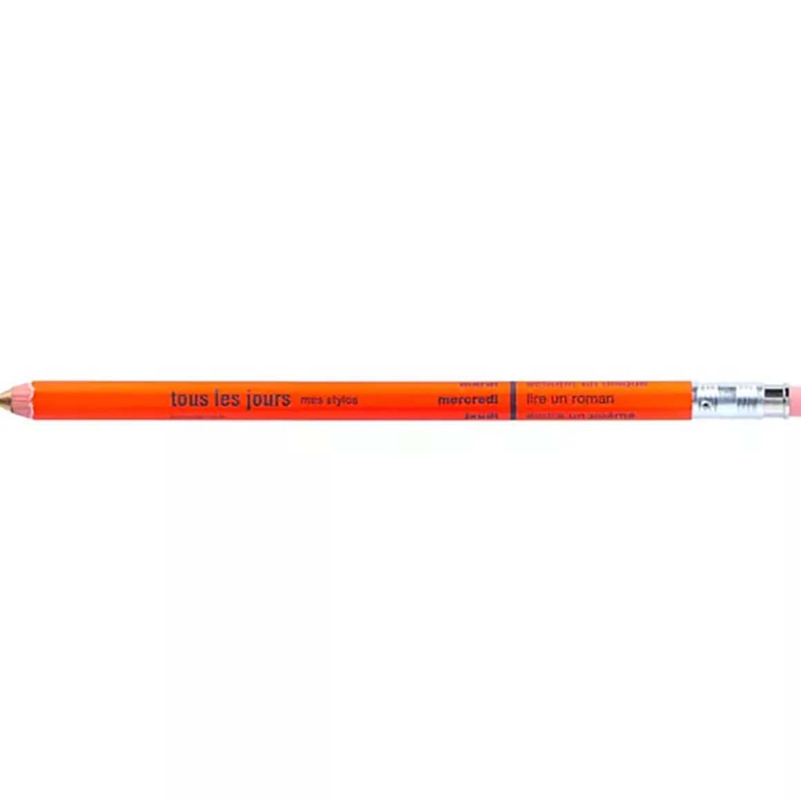 Days Mechanical Pencil With Eraser in Orange by Marks Inc.