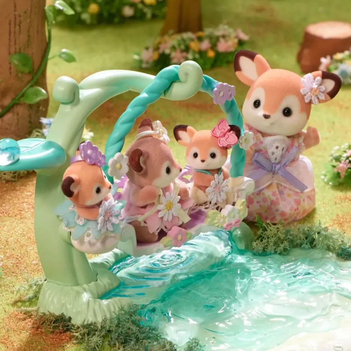 Deer Babies Floral Swing Set by Sylvanian Families
