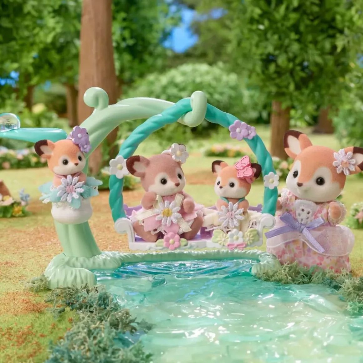 Deer Babies Floral Swing Set by Sylvanian Families
