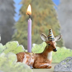 Deer Party Animal Ceramic Cake Topper by Camp Hollow
