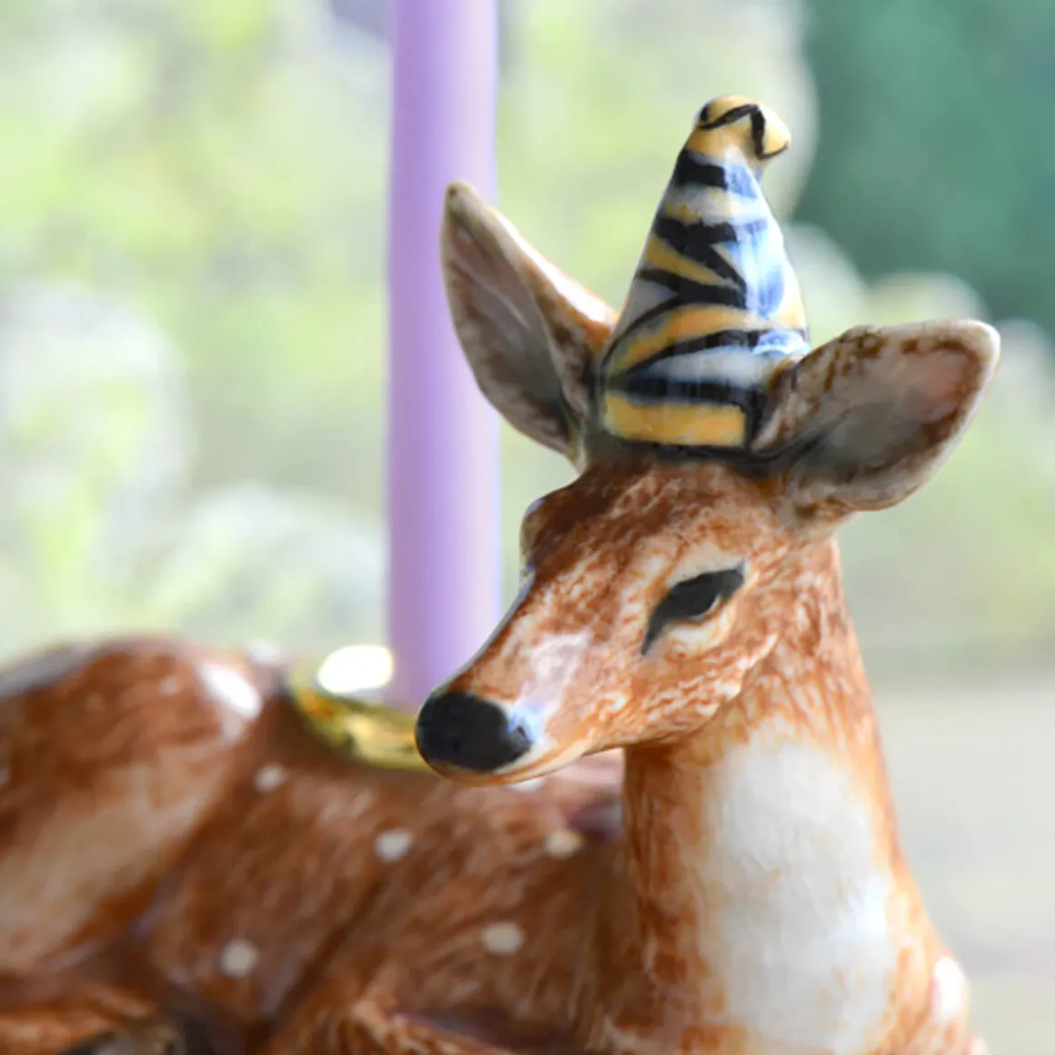 Deer Party Animal Ceramic Cake Topper by Camp Hollow