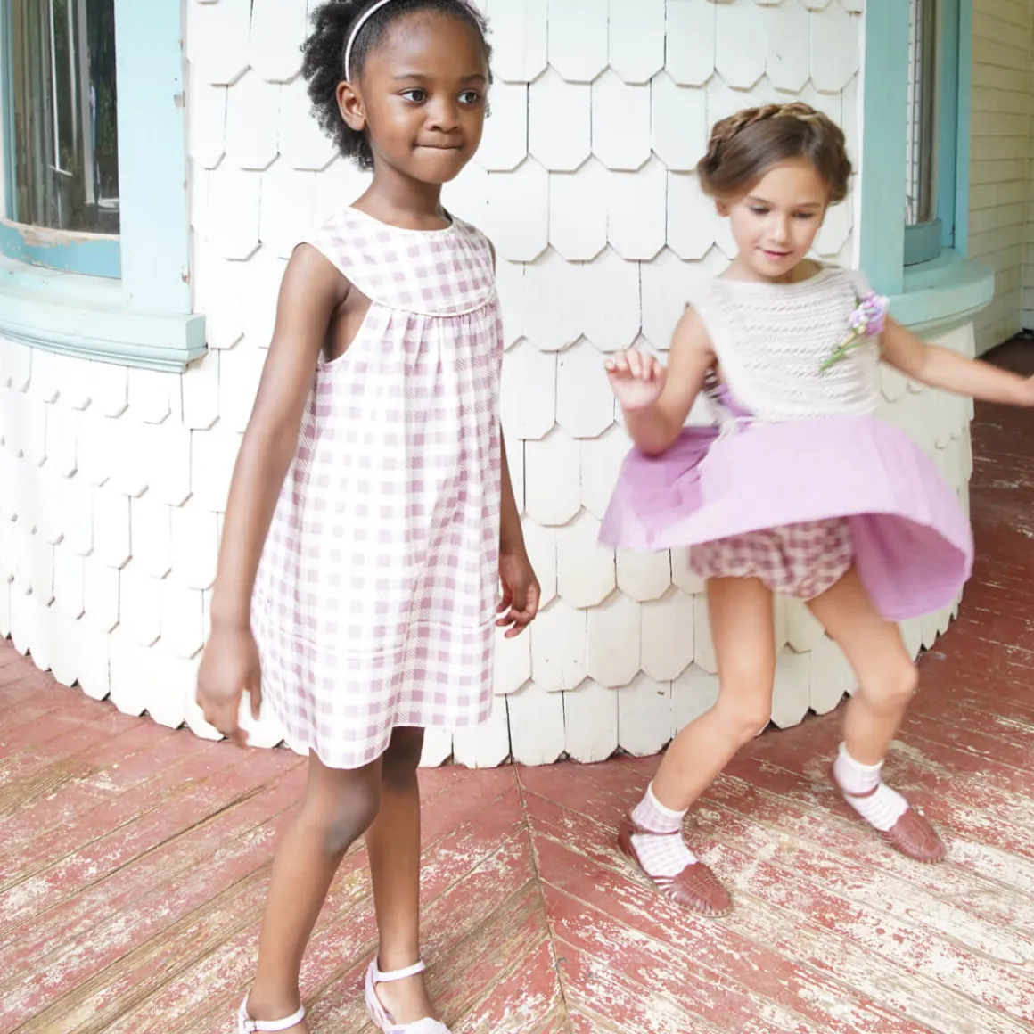 Delilah Dress in Gingham Print / Zinnia by Soor Ploom