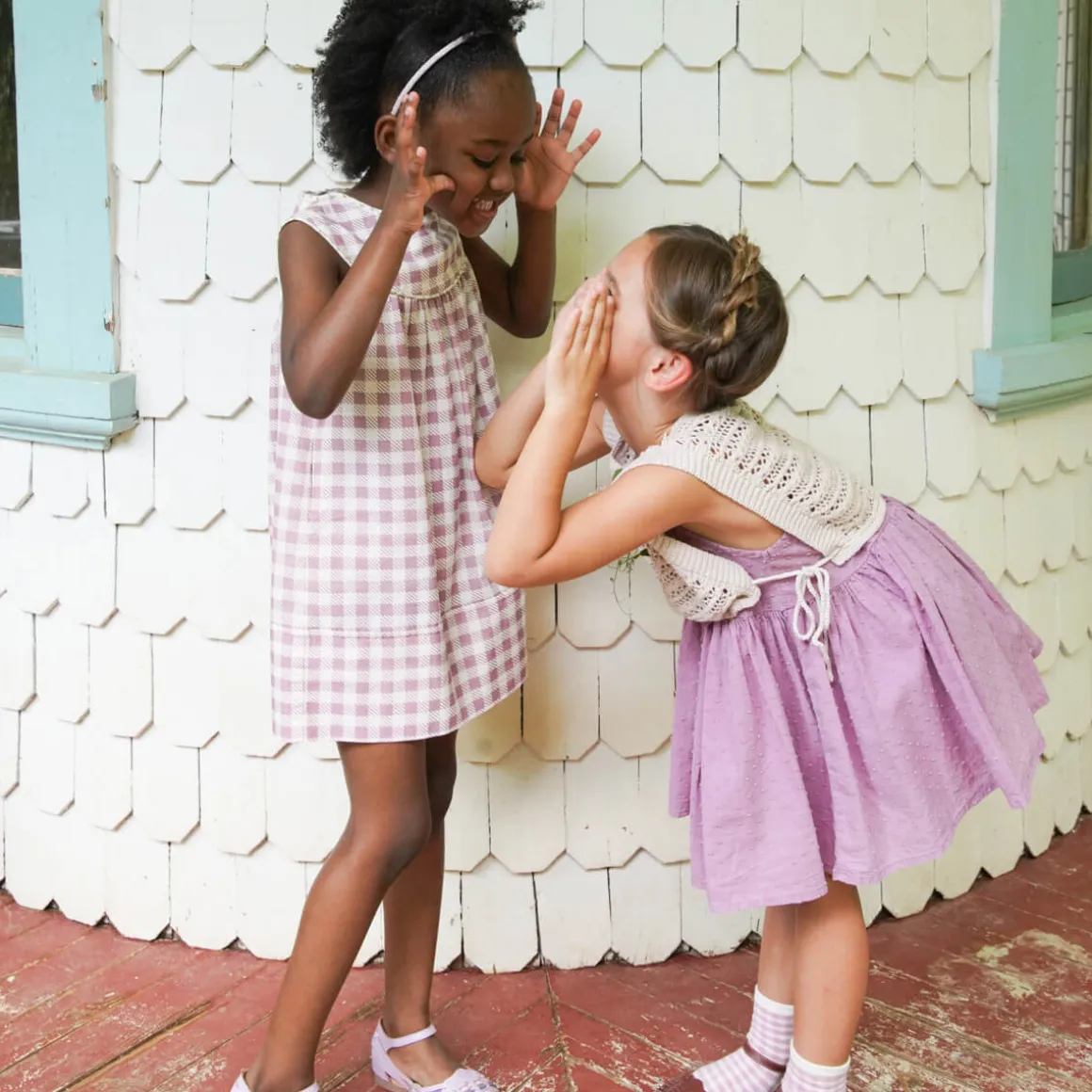 Delilah Dress in Gingham Print / Zinnia by Soor Ploom