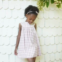 Delilah Dress in Gingham Print / Zinnia by Soor Ploom