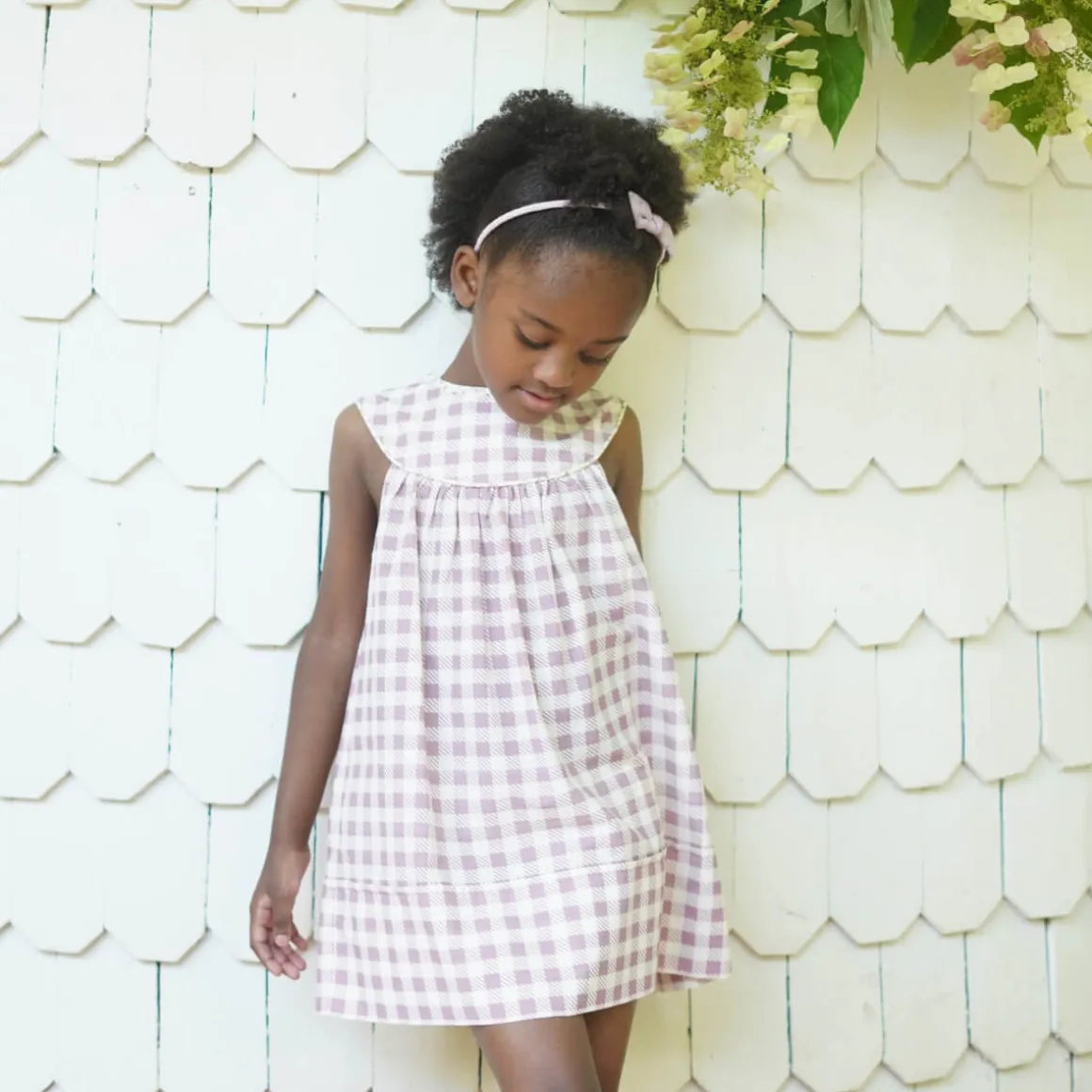 Delilah Dress in Gingham Print / Zinnia by Soor Ploom