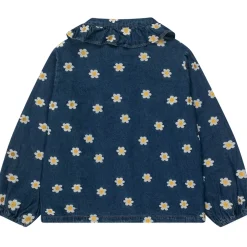 Denim Daisy Frill Collar Shirt by Tinycottons