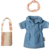 Denim Dress & Bag for Mum Mouse by Maileg