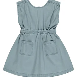 Denim Mini Dress in Ocean by Rylee & Cru