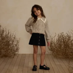 Denver Mini Skirt in Washed Black by Rylee & Cru