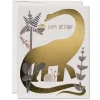 Dinosaur Birthday Greetings Card by Red Cap Cards