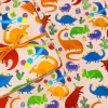 Dinosaur Gift Wrap in Cream by Ickaprint