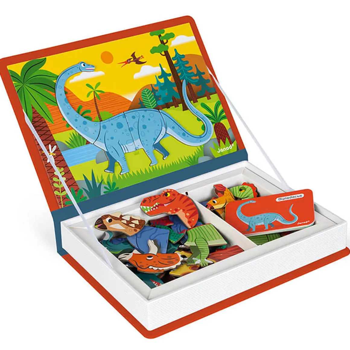 Dinosaurs Magneti Book by Janod