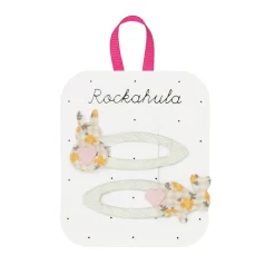 Ditsy Hoppy Bunny Hair Clips by Rockahula