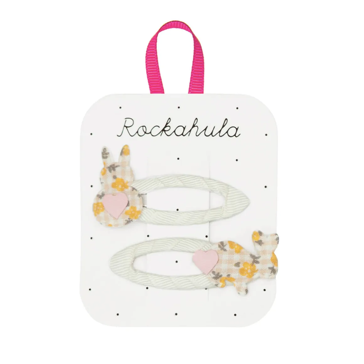 Ditsy Hoppy Bunny Hair Clips by Rockahula