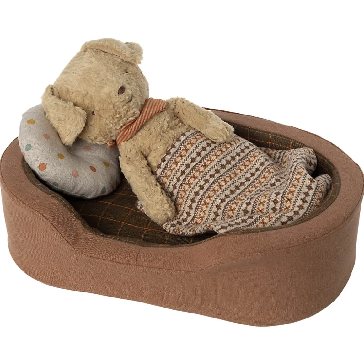Dog Basket in Brown by Maileg