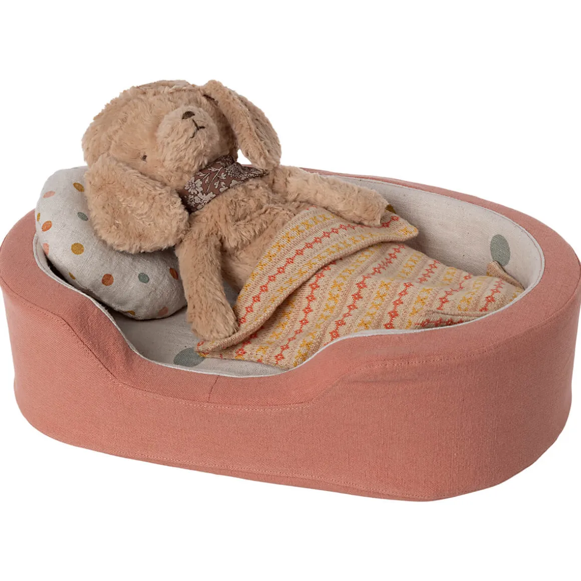 Dog Basket in Coral by Maileg