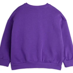 Dog Embroidered Sweatshirt in Purple by Mini Rodini