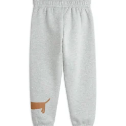 Dog Sweatpants in Grey Melange by Mini Rodini