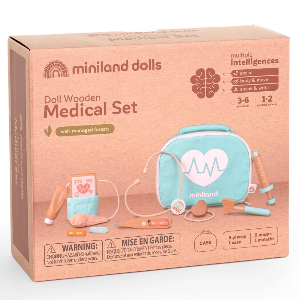 Doll Wooden Doctor Set by Miniland