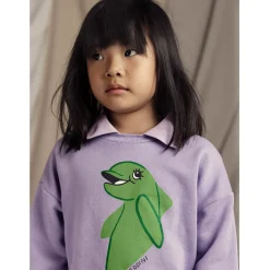 Dolphin Collar Sweatshirt by Mini Rodini - Last One In Stock - 80/86 (12-18 Months)
