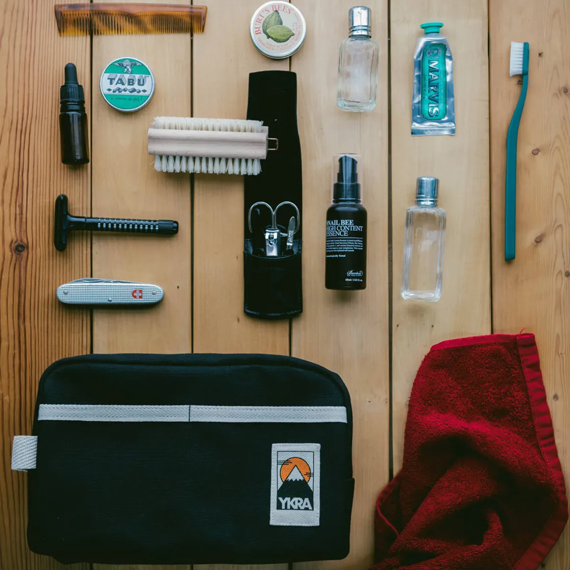 Dopp Pack Toiletry Bag in Black by YKRA