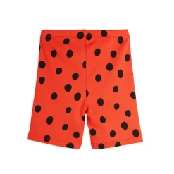 Dots AOP Bike Shorts in Red by Mini Rodini