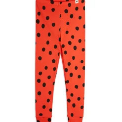 Dots AOP Leggings in Red by Mini Rodini