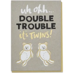Double Trouble Greetings Card by Stormy Knight