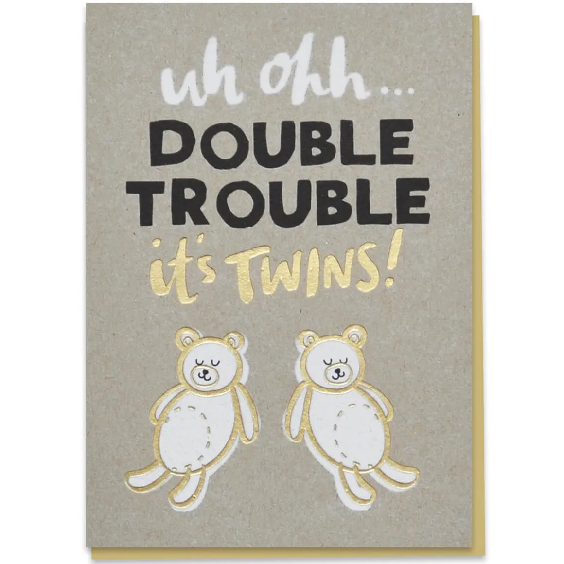 Double Trouble Greetings Card by Stormy Knight