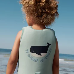 Dove Swim Vest in It Comes In Waves / Peppermint by Liewood