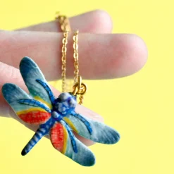 Dragonfly Ceramic Pendant by Camp Hollow