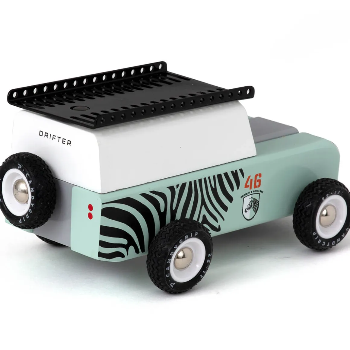 Drifter Zebra Car By Candylab Toys