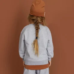 Dropped Shoulder Sweater in Grey Melange by Gray Label