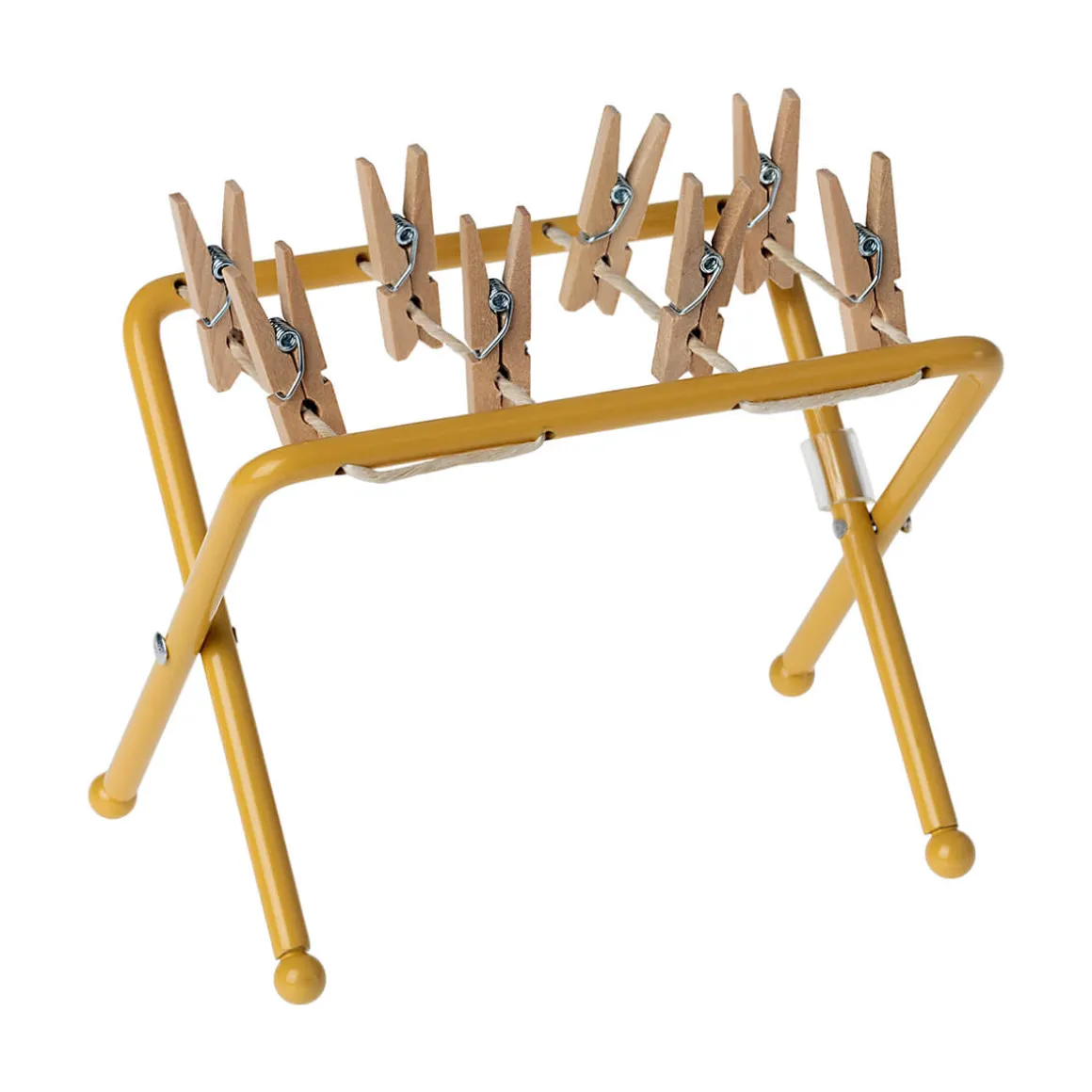 Drying Rack With Pegs in Yellow Ochre by Maileg