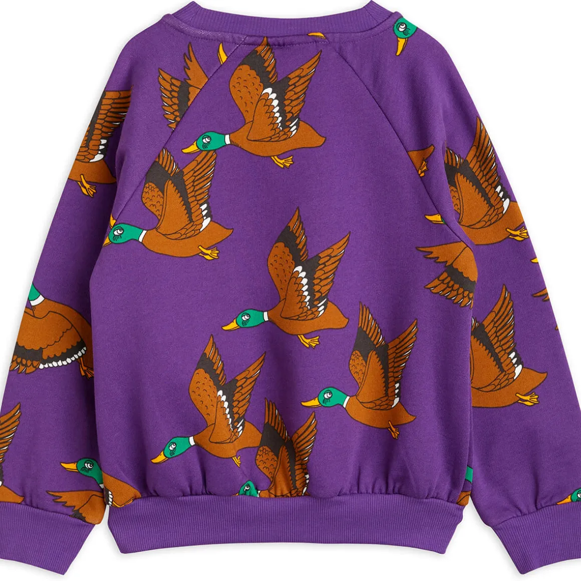 Ducks AOP Sweatshirt in Purple by Mini Rodini - Last One In Stock - 116/122 (5-7 Years)