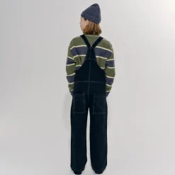 Dungaree in Washed Black Denim by Main Story - Last Ones In Stock - 6-8 Years