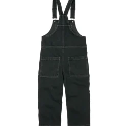 Dungaree in Washed Black Denim by Main Story - Last Ones In Stock - 6-8 Years