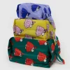 3D Zip Pouch Set in Puffer Snoopy by Baggu
