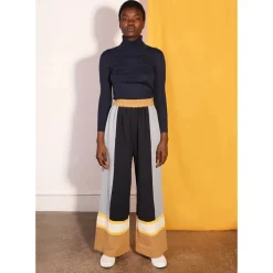 Eamon Trousers in Quilt Colourblock by L.F.Markey - Last Ones In Stock - UK 6-8