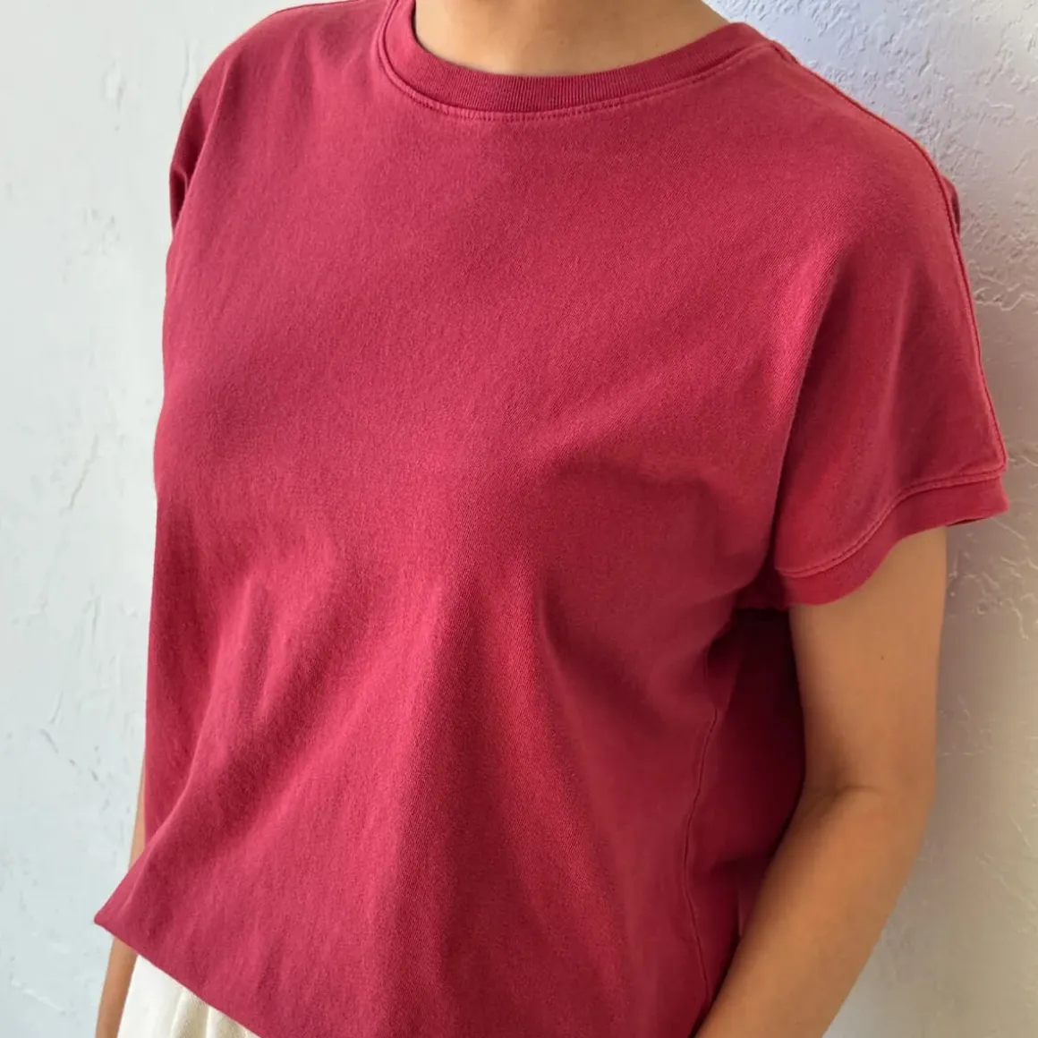 Ease Tee in Crayon Red by Le Bon Shoppe