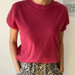 Ease Tee in Crayon Red by Le Bon Shoppe