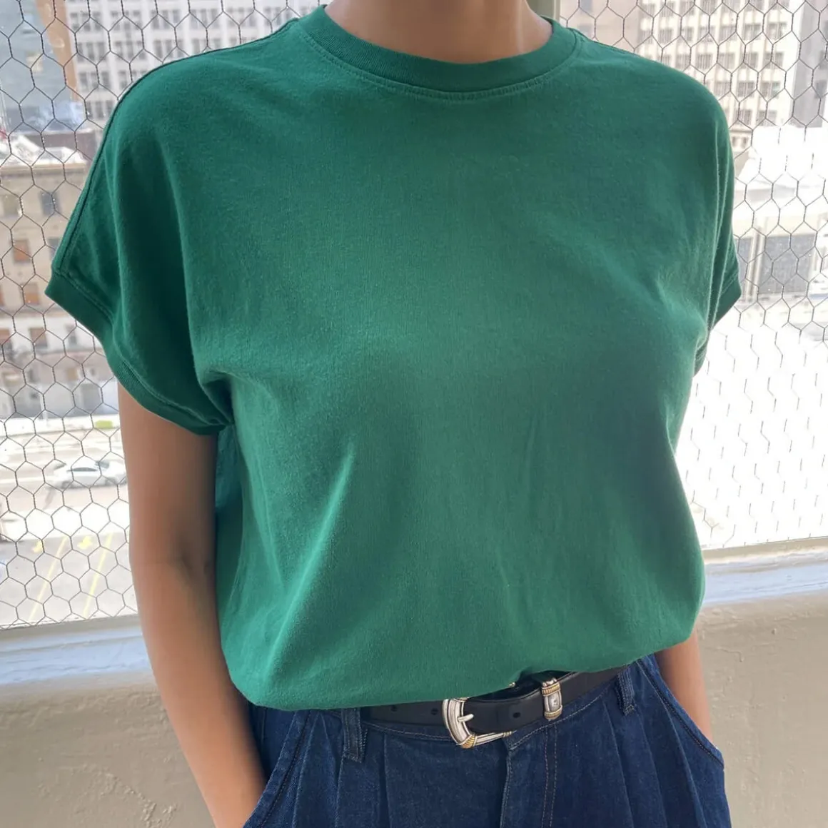Ease Tee in Deep Green by Le Bon Shoppe