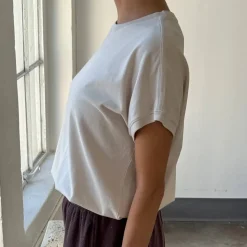 Ease Tee in Rice by Le Bon Shoppe