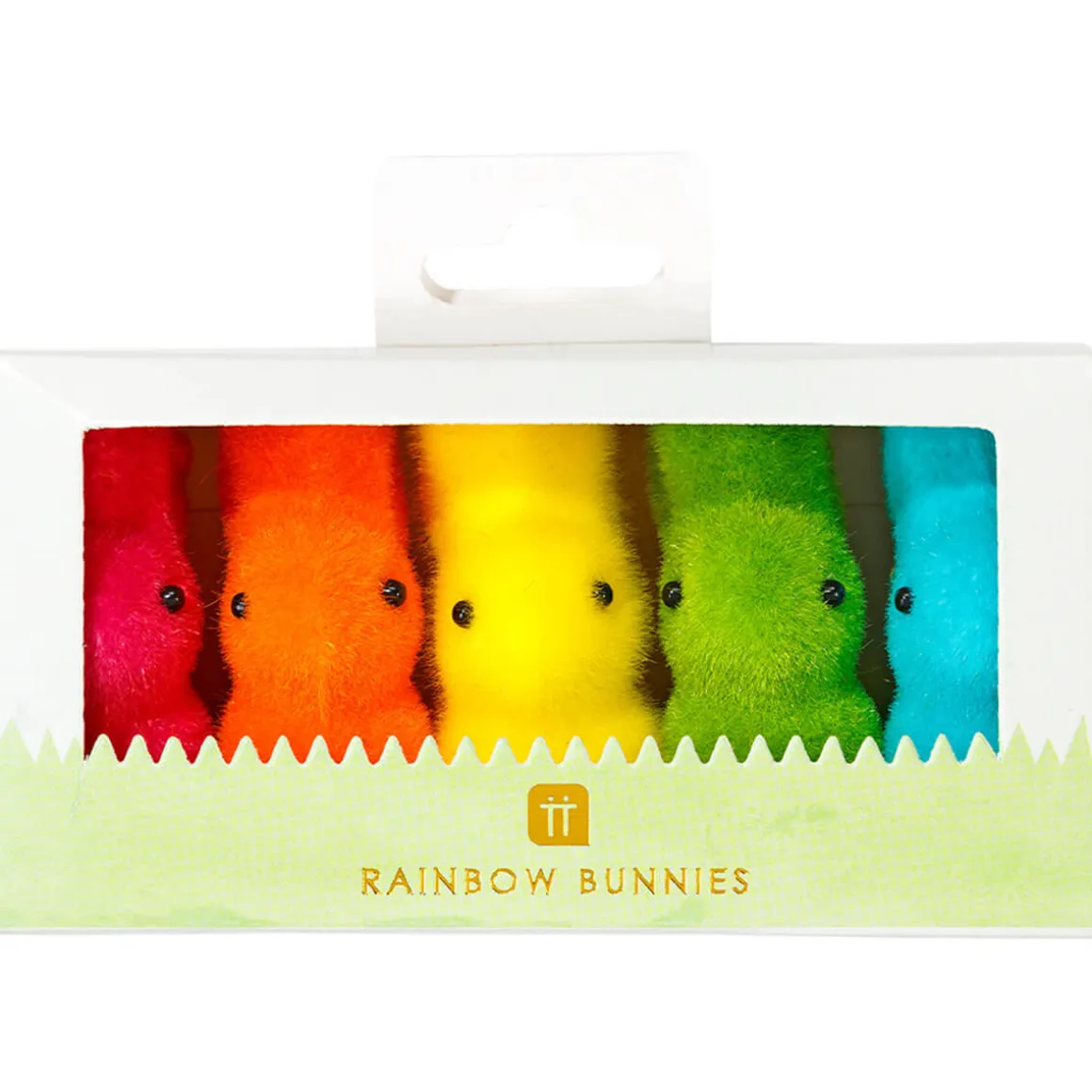 Easter Bunnies Decorations in Rainbow by Talking Tables