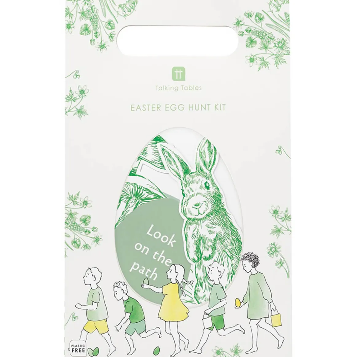 Easter Egg Hunt Kit in Toile de Jouy Green by Talking Tables