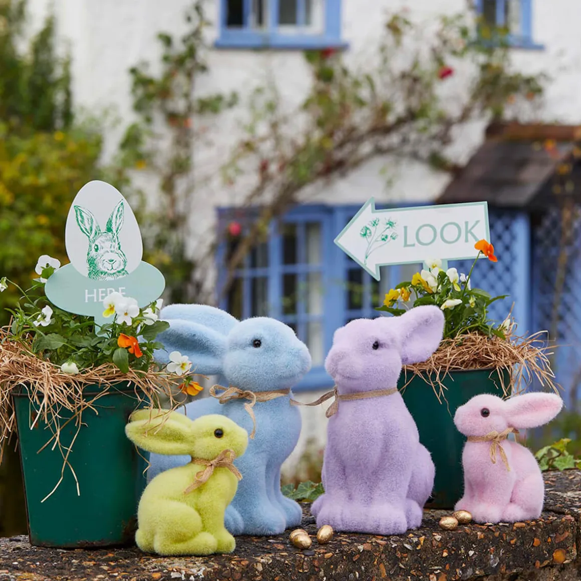 Easter Egg Hunt Kit in Toile de Jouy Green by Talking Tables