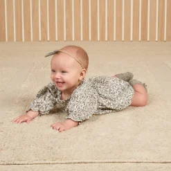 Eden Romper in Green Garden by Quincy Mae