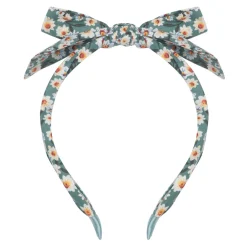 Edie Bow Alice Band in Green Daisy by Mimi & Lula