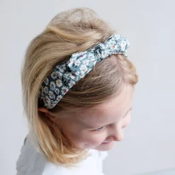 Edie Bow Alice Band in Green Daisy by Mimi & Lula