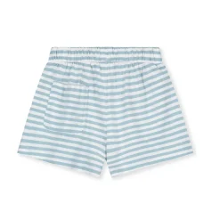 Elasticated Shorts in Sky / Off White by Gray Label
